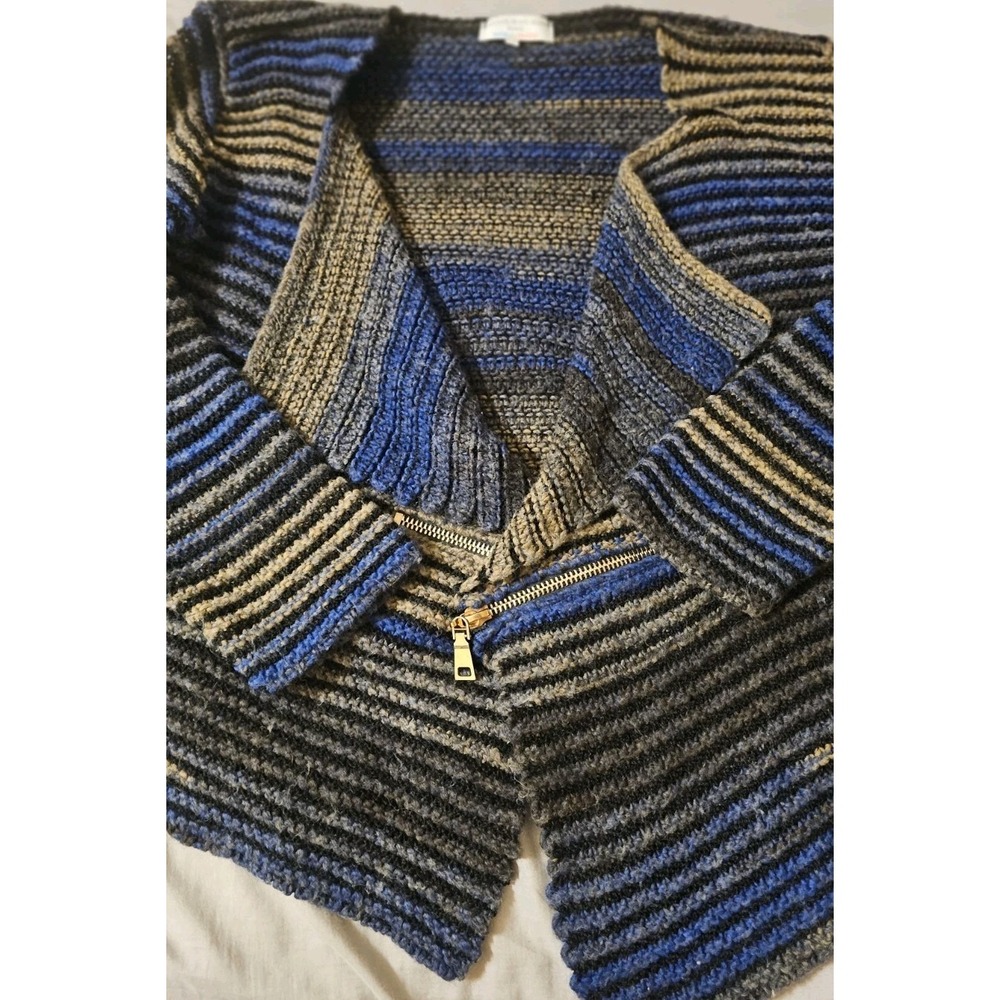 Tricots Jean Marc Paris Blue Womens Knit Top Size XL Made In FRANCE